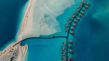 An island resort on the Red Sea coast